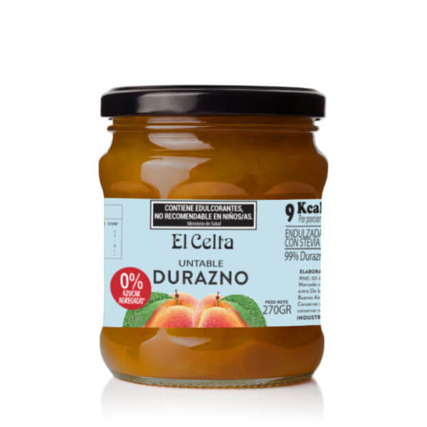 Mermelada de Durazno Sin Azúcar x 6 u