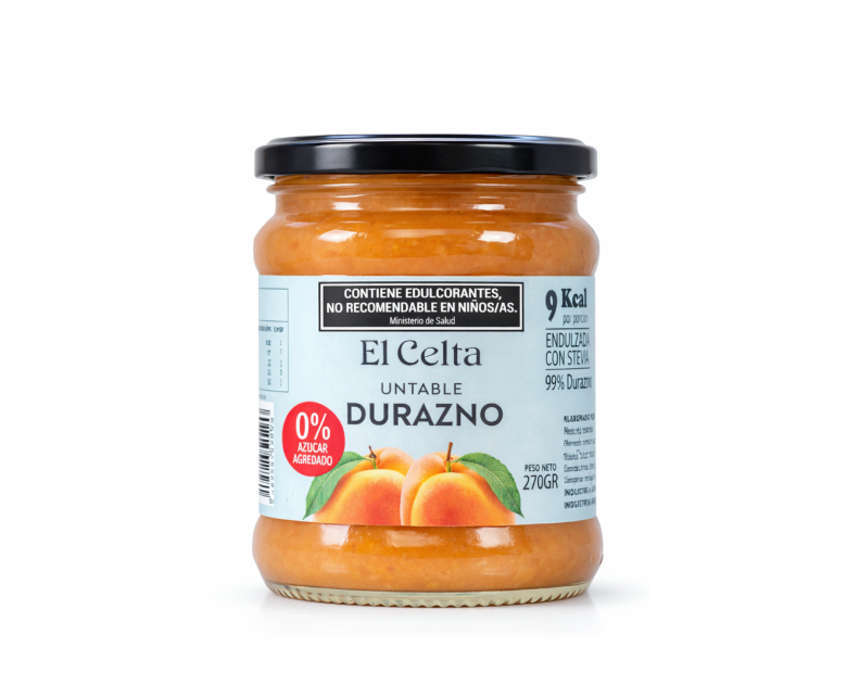 Mermelada de Durazno Sin Azúcar x 6 u