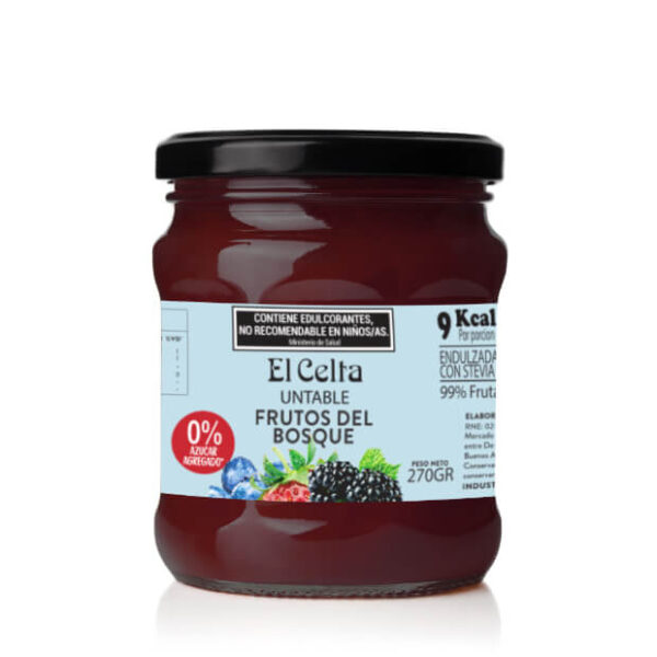 Mermelada de Frutos del Bosque Sin Azúcar x 6 u