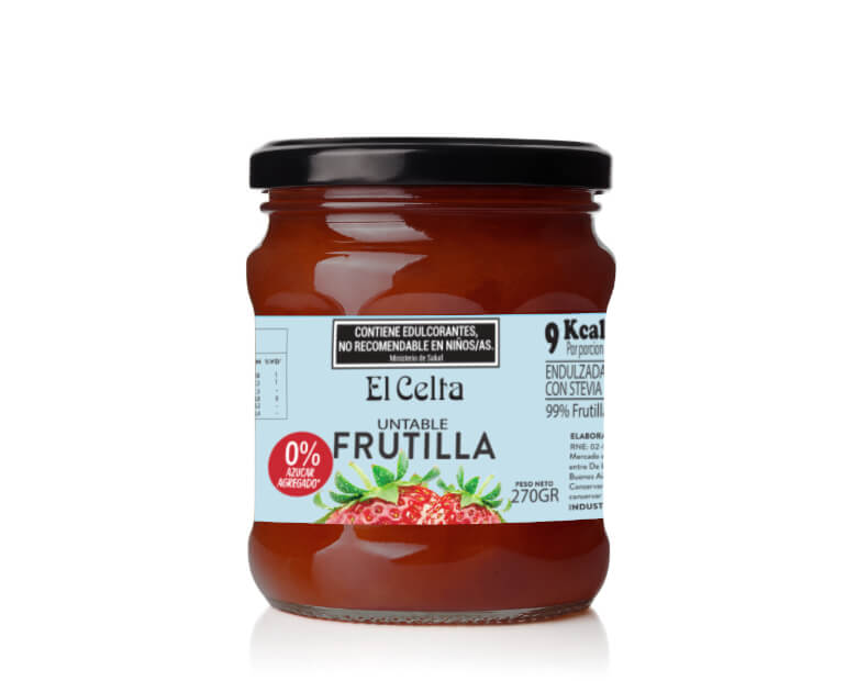 Mermelada de Frutilla Sin Azúcar x 6 u
