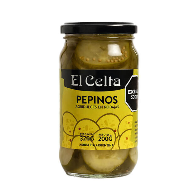 Pepinos Agridulces en Rodajas x 6 u