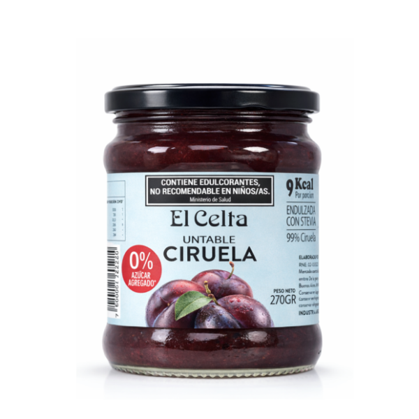 Mermelada de Ciruela Sin Azúcar x 6 u