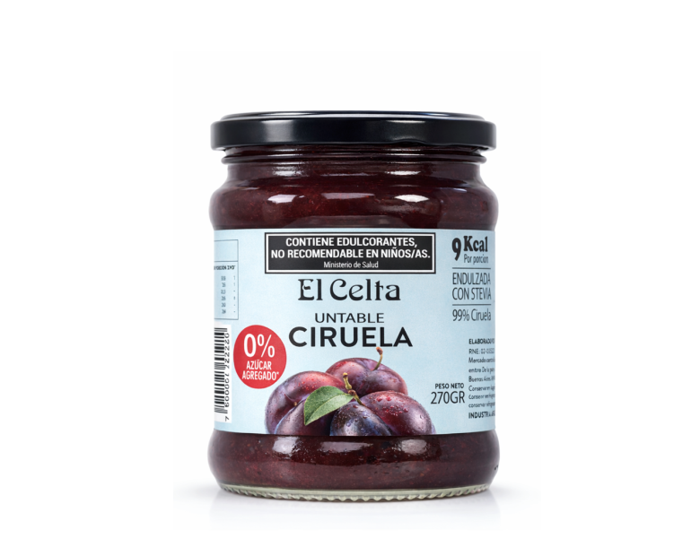 Mermelada de Ciruela Sin Azúcar x 6 u